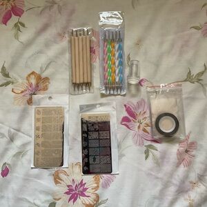 Nail Art Stamping Kit with Tools